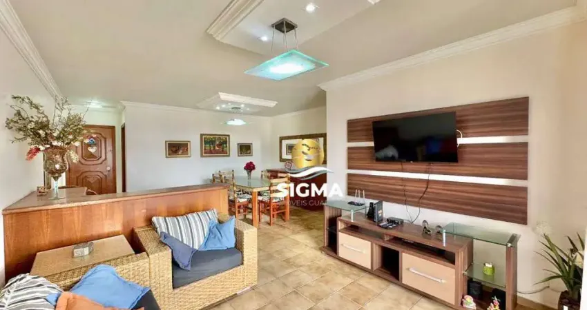 Apartamento com 3 dormitórios sendo 1 suíte  à venda, 137 m² por r$ 1.200.000 - pitangueiras - guarujá/sp