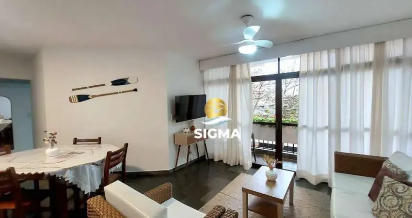 Apartamento com 4 dormitórios (1 suíte), lazer, à venda, enseada - guarujá sp.