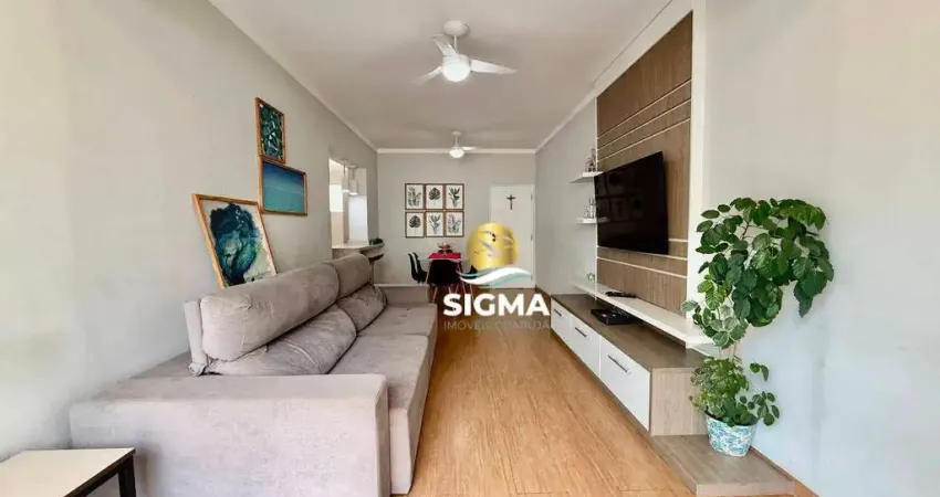 Vista mar - apartamento com 3 quartos sendo 1 suíte à venda, 90 m² por  pitangueiras - guarujá/sp.