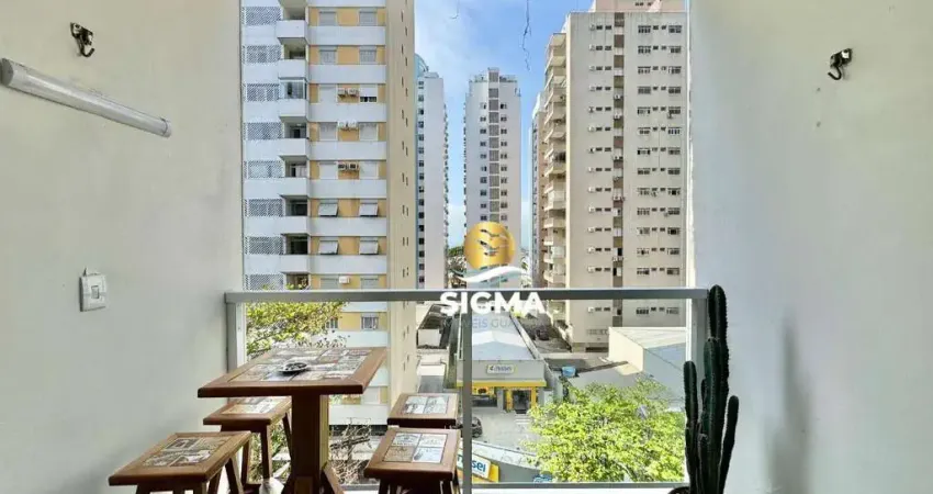 Apartamento com 2 dormitórios à venda, 80 m² por r$ 368.000,00 - pitangueiras - guarujá/sp