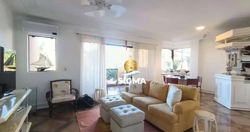 Apartamento com 3quartos sendo 1 suíte à venda, 158 m² por r$ 850.000 - enseada - guarujá/sp.