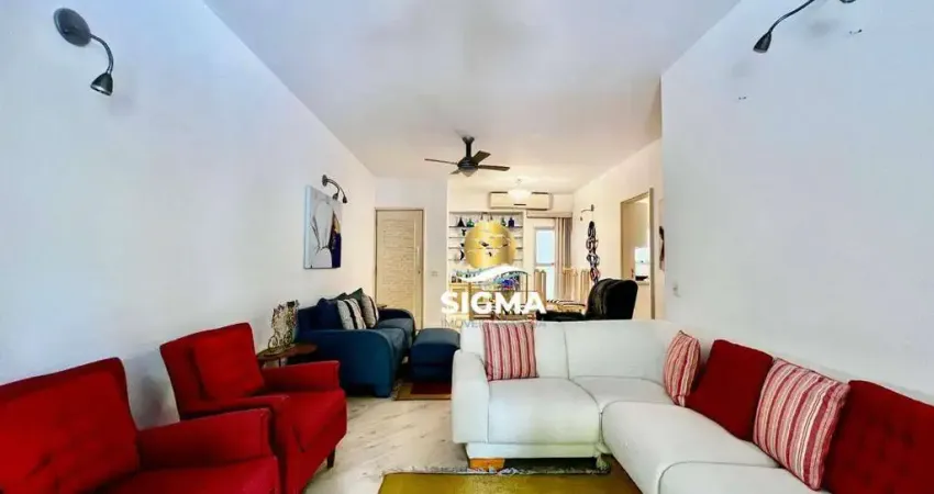 Apartamento com 3 dormitórios sendo 1 suíte à venda, 126 m² por r$ 680.000 - enseada - guarujá/sp.