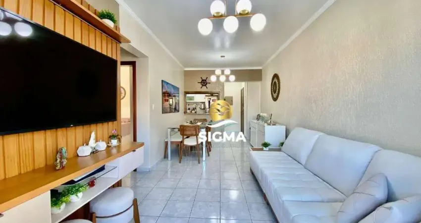 Apartamento com 2 dormitórios sendo 1 suíte à venda, 79 m² por r$ 500.000 - jardim las palmas - guarujá/sp.