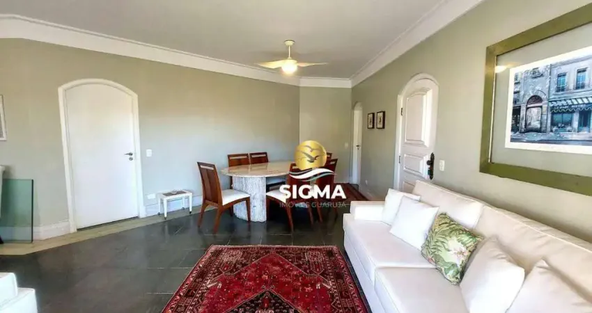 Apartamento com 3 dormitórios (2 suítes) à venda, lazer - enseada - guarujá/sp