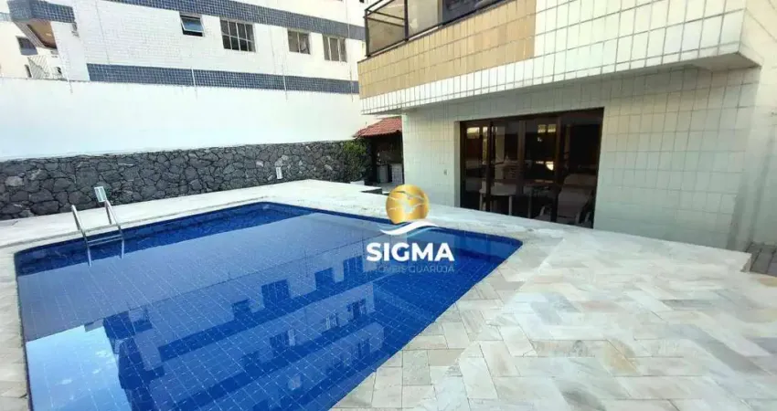 Apartamento à venda com 3 dormitórios (2 suítes), 1 vaga, lazer, guarujá/sp