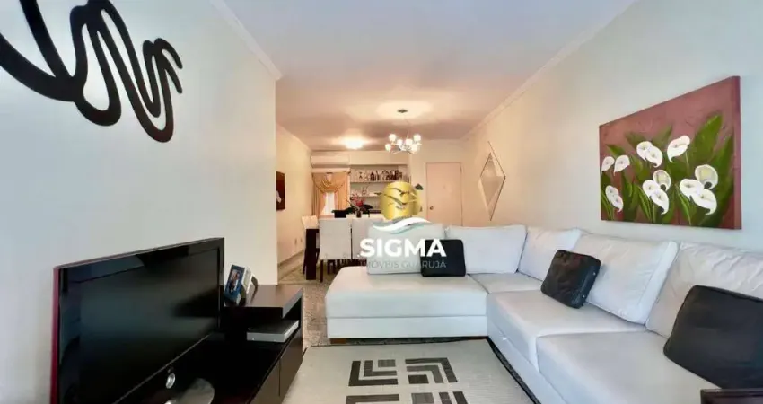 Apartamento com 3 quartos sendo 1 suíte à venda, 126 m² por r$ 750.000 - enseada - guarujá/sp.