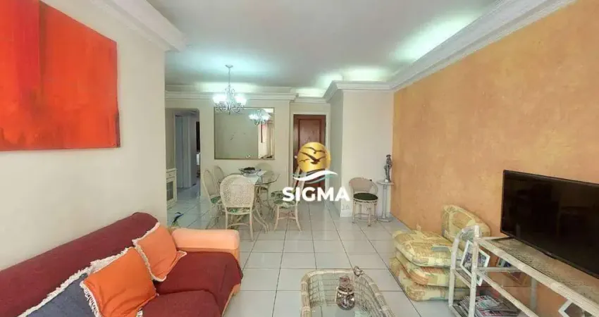 Apartamento com 3 dormitórios (1 suíte), lazer à venda - enseada - guarujá/sp