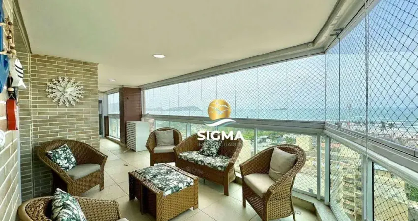 Apartamento com 4 quartos sendo 1 suíte à venda, 160 m² por r$ 1.590.000 - enseada - guarujá/sp.