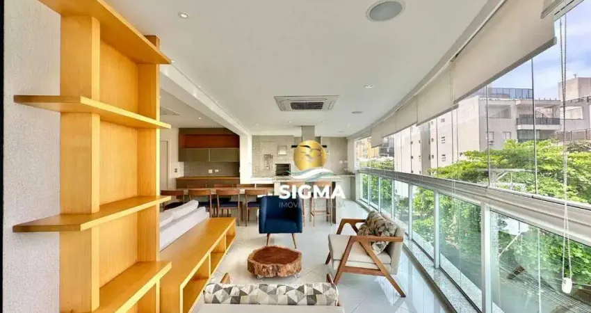 Apartamento com 3 dormitórios à venda, 157 m² por r$ 1.490.000,00 - enseada - guarujá/sp