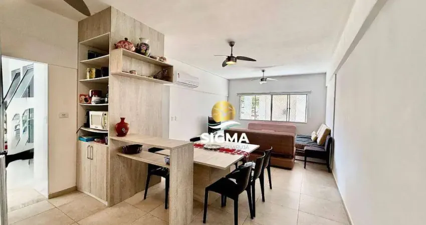 Apartamento com 3 quartos sendo 1 suíte à venda, 90 m² por r$ 560.000 - jardim astúrias - guarujá/sp.