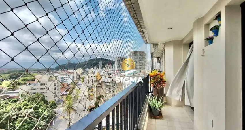 Apartamento com 3 quartos sendo 1 suíte à venda, 97 m² por R$ 650.000 - Tombo - Guarujá/SP.