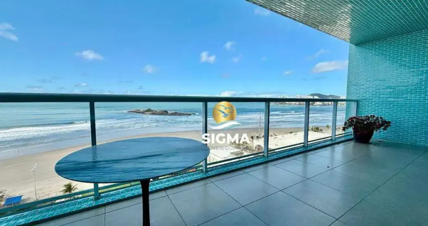 Apartamento com 4 dormitórios à venda, 180 m² por r$ 1.850.000 - pitangueiras - guarujá/sp.