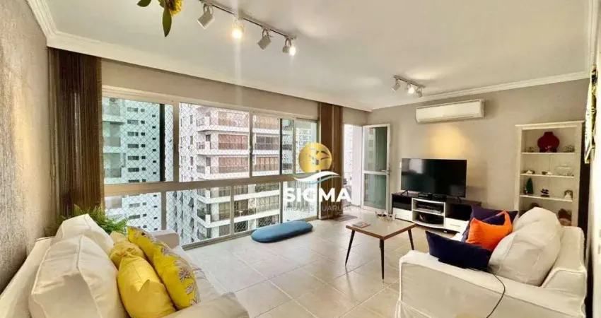 Apartamento com 3 dormitórios à venda, 93 m² por r$ 605.000,00 - pitangueiras - guarujá/sp