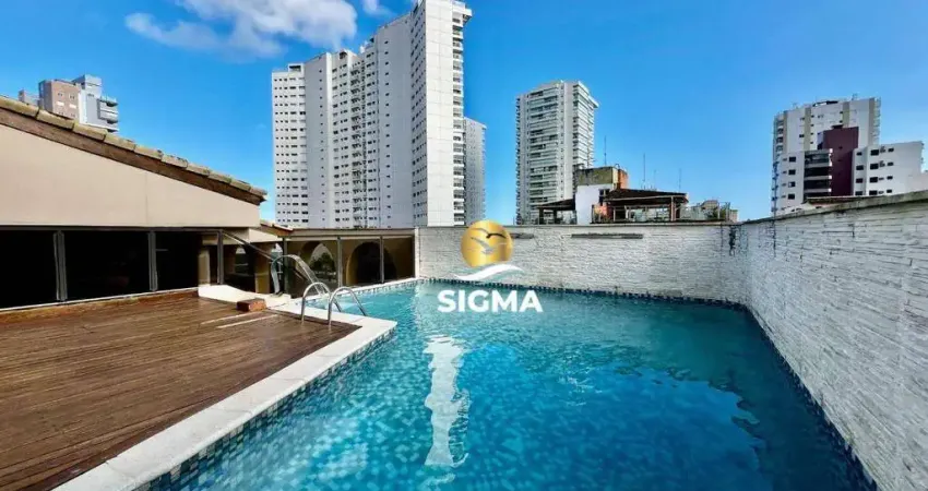 Apartamento com 3 quartos sendo 1 suíte à venda, 106 m² por R$ 450.000 - Enseada - Guarujá/SP.