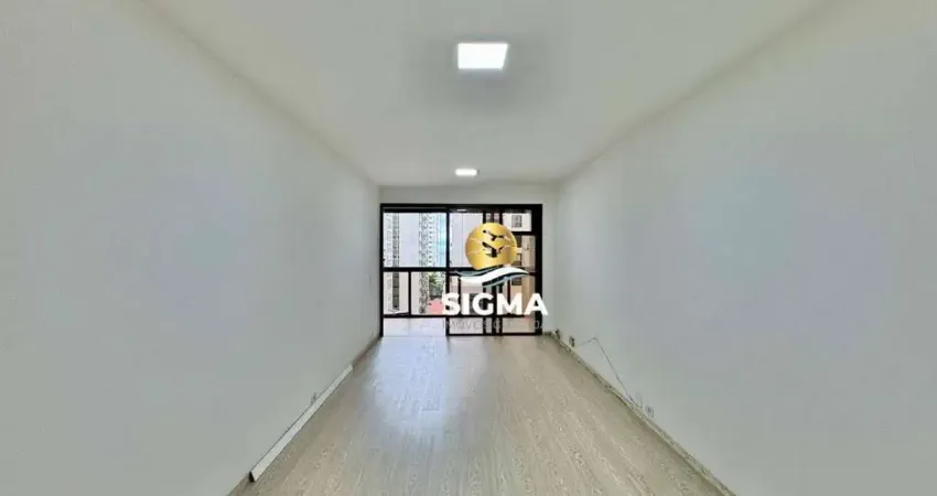 Apartamento com 2 dormitórios sendo 1 suite à venda, 90 m² por R$ 540.000 - Pitangueiras - Guarujá/SP