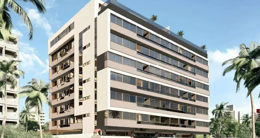 Apartamento à venda em cabedelo, camboinha, com 1 quarto, 44,54m²