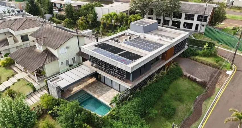 Condomínio royal park - casa à venda com 5 suítes, 4 vagas, 498m² -  esperança, londrina, pr
