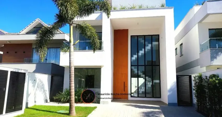 Imperdível! Casa de luxo em condomínio no Recreio dos Bandeirantes, Rio de Janeiro - 5 quartos, 4 suítes, 2 salas, 2 banheiros, 4 vagas de garagem, 391,52 m².