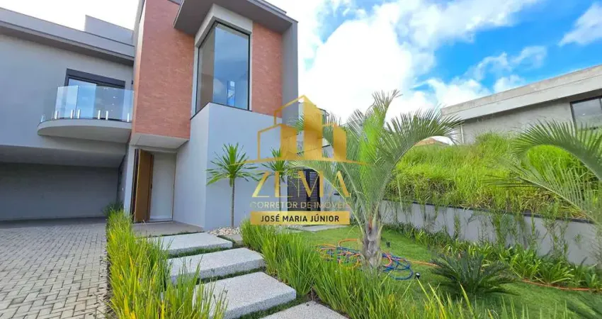 Casa em condomínio, 217m2 / 378 área, piscina, 04 suítes, excelente projeto