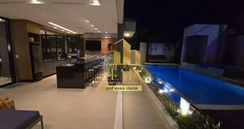 Sobrado alto padrão, 400m2, 300m2 piscina, gourmet, cinema, mobiliado