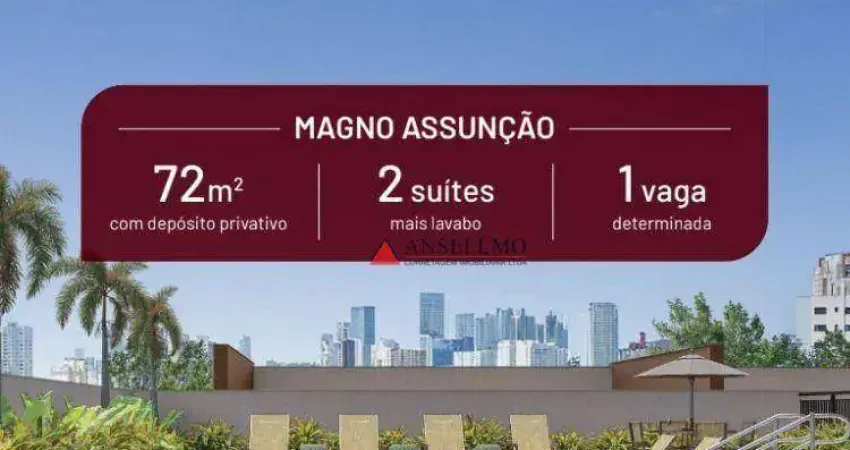 Apartamento com 2 dormitórios à venda, 72 m² por R$ 898.000,00 - Vila Assunção - Santo André/SP
