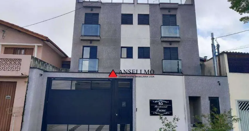 Cobertura com 2 dormitórios, 100 m² - venda por r$ 424.000,00 ou aluguel por r$ 2.374,00/mês - jardim silvana - santo andré/sp