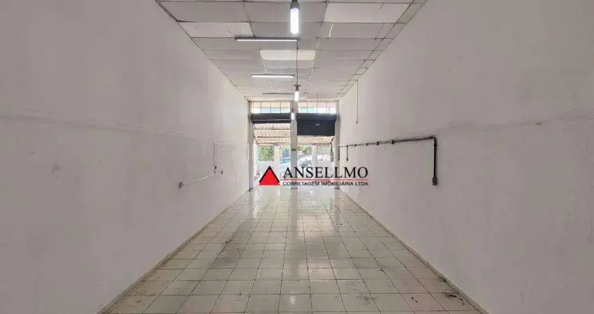 Salão com TRIFÁSICO para alugar, 90 m² por R$ 1.930/mês - Paulicéia - São Bernardo do Campo/SP