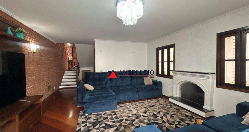 Sobrado com 3 dormitórios para alugar, 265 m² por R$ 14.724,60/mês - Vila Alzira - Santo André/SP
