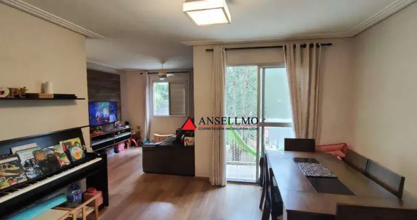 Apartamento com 2 dormitórios para alugar, 59 m² por R$ 2.993/mês - Planalto - São Bernardo do Campo/SP