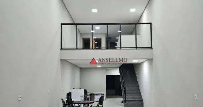 Salão, 137 m² - venda por r$ 1.150.000,00 ou aluguel por r$ 8.200,00/mês - assunção - são bernardo do campo/sp