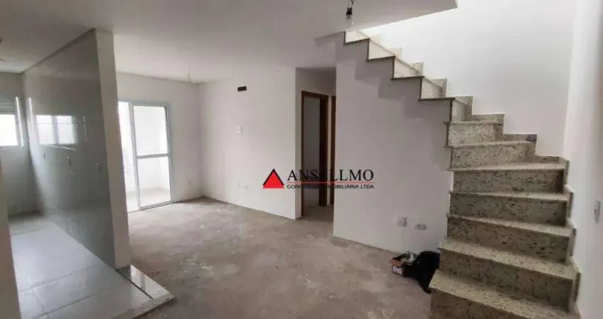 Cobertura duplex com 2 dormitórios à venda, 122 m² por r$ 750.000 - vila dayse - são bernardo do campo/sp
