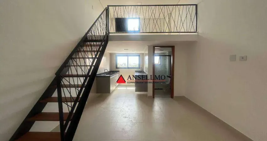 Apartamentos tipo loft para locação com 39 e 44m² bairro jordanópolis - são bernardo do campo