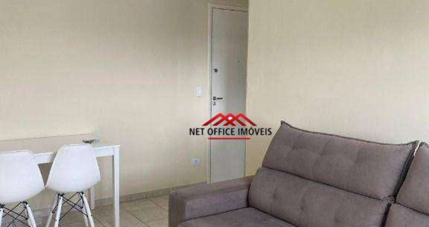 Apartamento com 1 dormitório para alugar, 48 m² por R$ 3.185,00/mês - Jardim São Dimas - São José dos Campos/SP