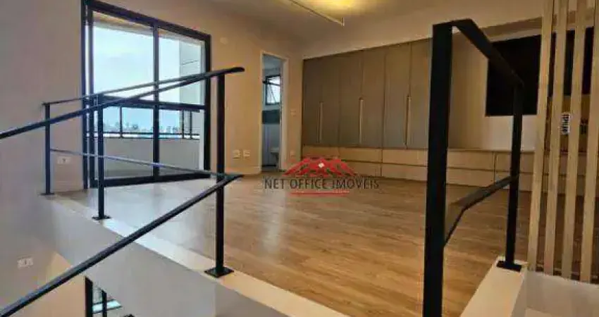 Apartamento duplex com 1 dormitório, 94 m² - venda por r$ 1.272.000,00 ou aluguel por r$ 6.890,00/mês - jardim aquarius - são josé dos campos/sp