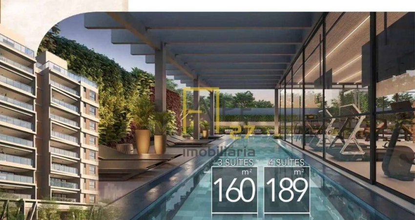 Moema - apartamentos de 160m 190m 3 e 4 suites e Coberturas de 305m e 345m - Em obras