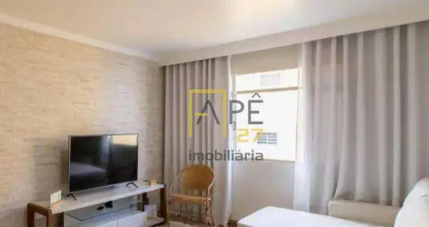 Apartamento reformado com 64m² 2 dormitórios, sala ampla, área de serviço 1 vaga fixa coberta