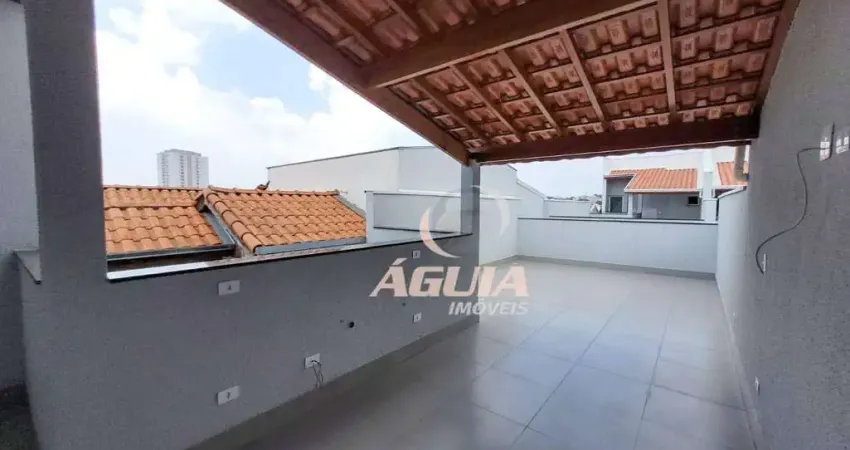 Cobertura com 2 dormitórios à venda, 50 m²+50m² por r$ 399.000 - vila helena - santo andré/sp