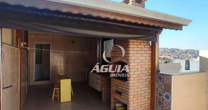 Cobertura com 3 dormitórios à venda, 72 m² por r$ 425.000,00 - vila tibiriçá - santo andré/sp