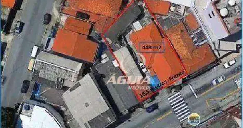 Terreno à venda, 448 m² por R$ 1.800.000,00 - Parque Oratório - Santo André/SP