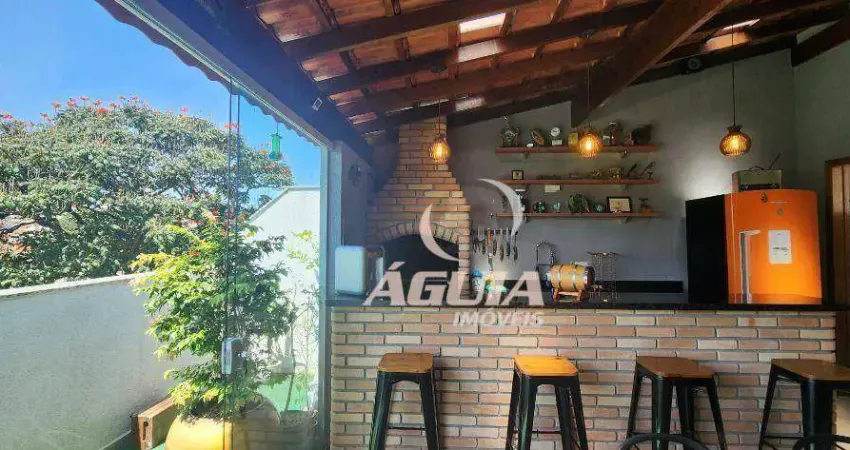 Cobertura com 3 dormitórios à venda, 150 m² por r$ 650.000,00 - utinga - santo andré/sp