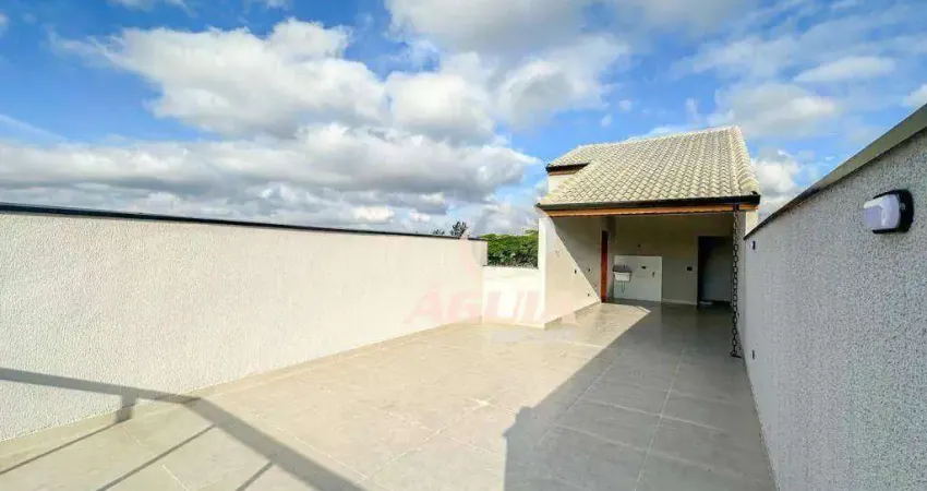 Cobertura com 2 VAGAS de garagem, à venda, 64 m² + 64 m² por R$ 520.000 - Vila Helena - Santo André/SP