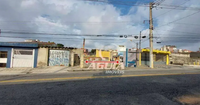 Terreno à venda, 168 m² por R$ 265.000,00 - Vila Linda - Santo André/SP