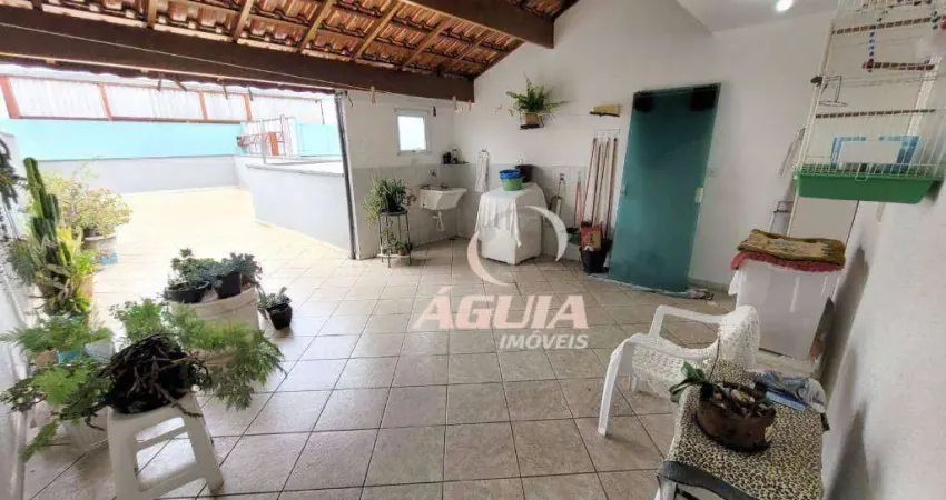 Cobertura com 2 dormitórios à venda, 67 m²+ 67 m² por r$ 525.000 - vila pires - santo andré/sp