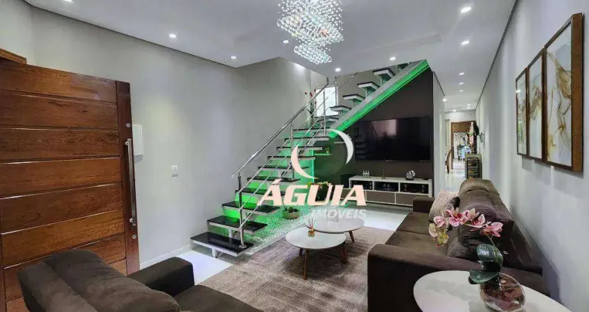 Sobrado com 3 dormitórios à venda, 230 m² por R$ 1.400.000,00 - Vila Curuçá - Santo André/SP