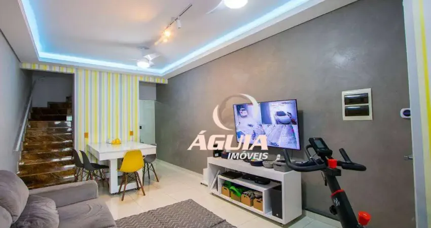 Sobrado com 3 dormitórios à venda, 126 m² por R$ 660.000 - Vila Linda - Santo André/SP