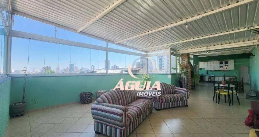 Cobertura à venda, 104 m² por r$ 750.000,00 - vila curuçá - santo andré/sp