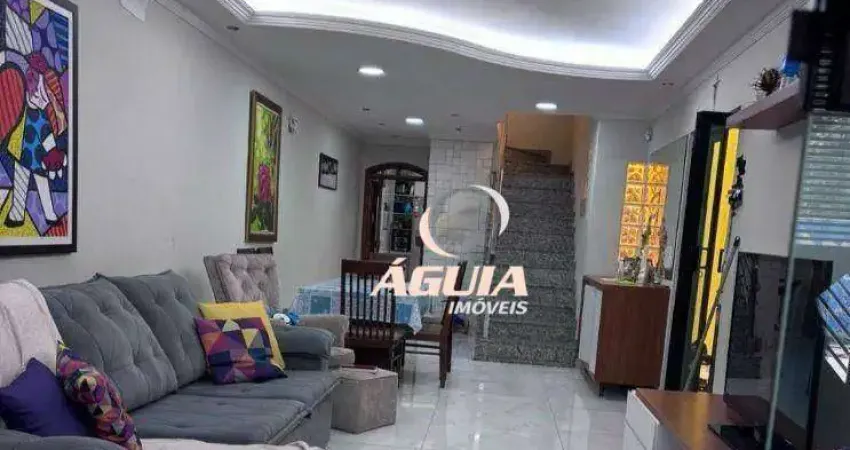 Sobrado com 3 dormitórios à venda, 217 m² por r$ 795.000,00 - parque marajoara - santo andré/sp