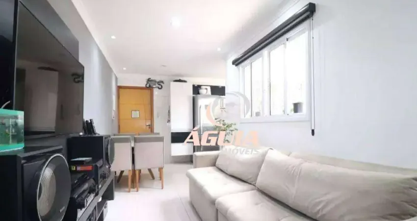 Cobertura com 2 dormitórios à venda, 50 m² por r$ 430.000,00 - jardim ana maria - santo andré/sp