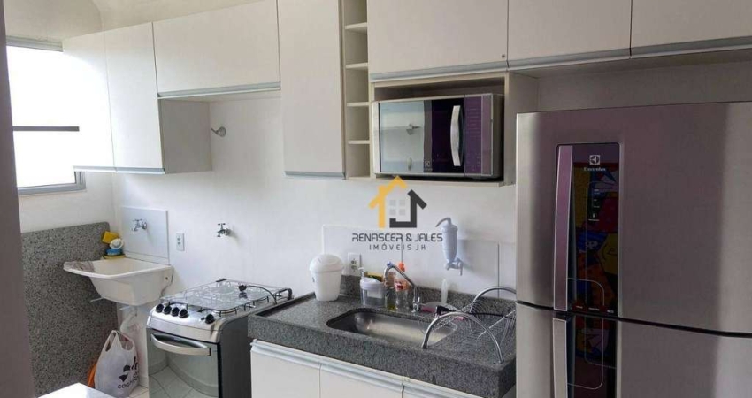 Apartamento com 2 dormitórios à venda, 48 m² por R$ 180.000,00 - Parque das Flores II - São José do Rio Preto/SP
