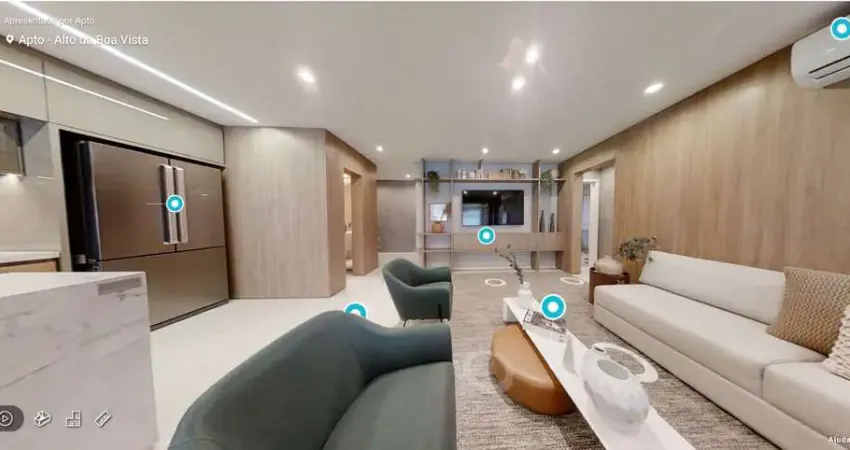 Alto da Boa Vista Apartamento Venda 3 Dormitórios 3 Suítes 125m² 2 Vagas Com Lazer Completo .